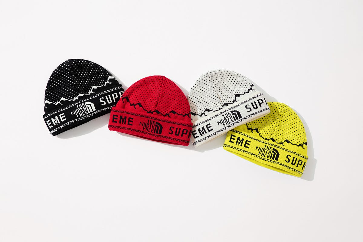 supreme the north face fold beanie